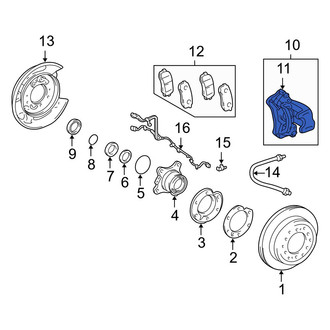 Lexus OE - Rear Left Disc Brake Caliper Bracket
