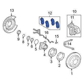 Lexus OE - Rear Disc Brake Pad Set