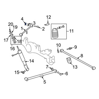 Lexus OE - Rear Upper Suspension Control Arm Nut