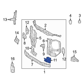 Lexus OE - Left Lower Radiator Support Panel Reinforcement