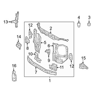Lexus OE - Radiator Support