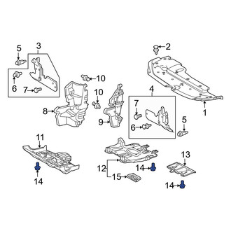 Lexus OE - Radiator Support Splash Shield Bolt