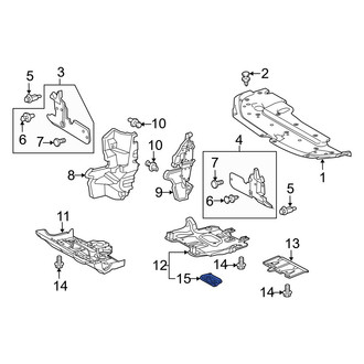 Lexus OE - Radiator Support Splash Shield Seal