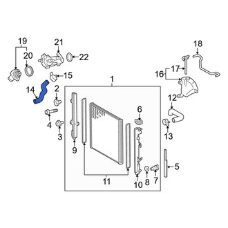 Lexus OE - Lower Radiator Coolant Hose