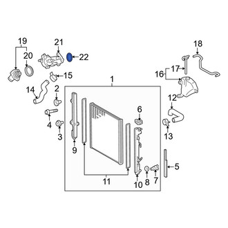 Lexus OE - Engine Coolant Thermostat Housing Gasket