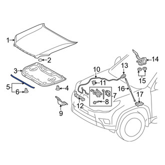 Lexus OE - Front Hood Seal