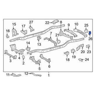 Lexus OE - Left Frame Rail End