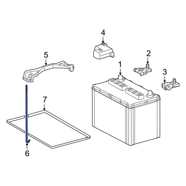 Battery Hold Down Bolt