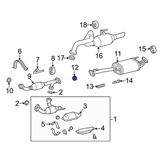 Lexus OE - Exhaust Muffler Gasket