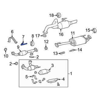 Lexus OE - Exhaust System Hanger Bracket