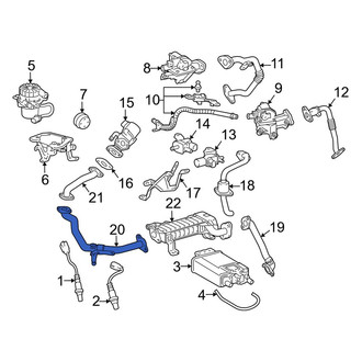 Lexus OE - Exhaust Gas Recirculation (EGR) Tube