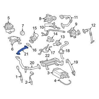 Lexus OE - Exhaust Gas Recirculation (EGR) Tube