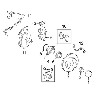 Lexus OE - Front Suspension - Brake Components