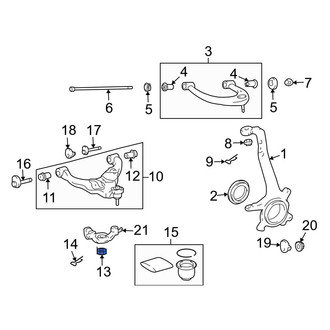Lexus OE - Front Lower Suspension Control Arm Nut