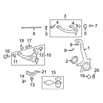 Lexus OE - Front Lower Suspension Ball Joint Lock Pin