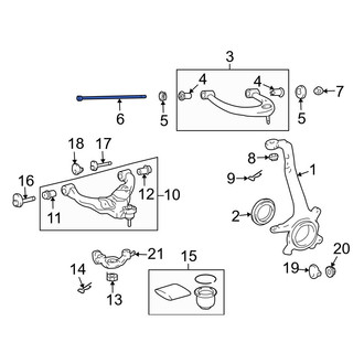 Lexus OE - Front Upper Suspension Control Arm Bolt