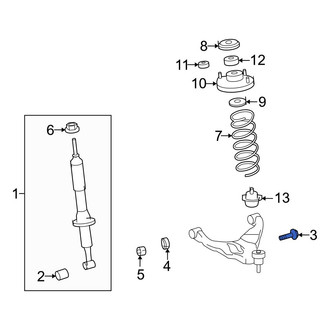 Lexus OE - Front Lower Suspension Control Arm Bolt