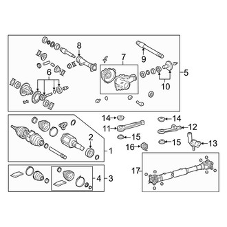 Lexus OE - Front Suspension - Carrier & Front Axles