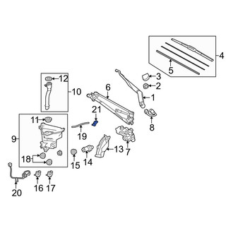 Lexus OE - Front Windshield Washer Nozzle