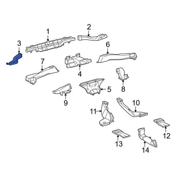 Instrument Panel Air Duct