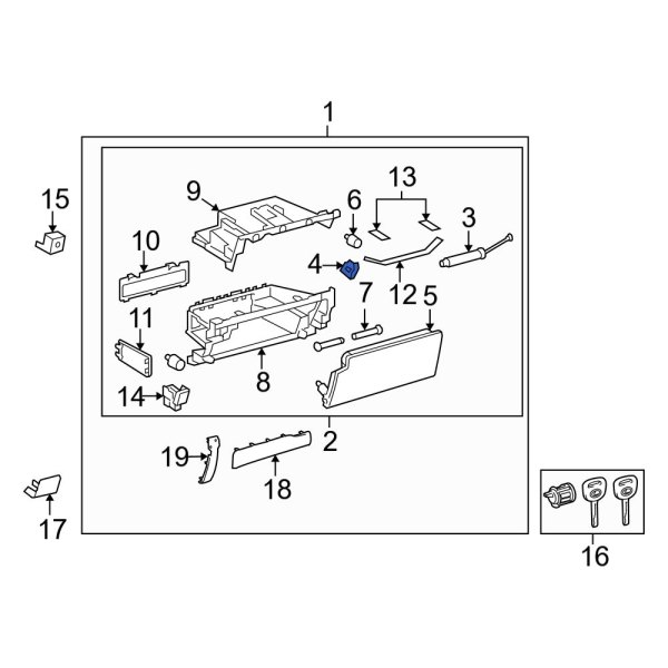 Glove Box Bracket