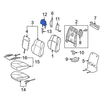 Lexus OE - Front Right Headrest