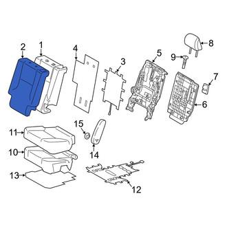 Lexus OE - Center Left Seat Back Cushion Cover