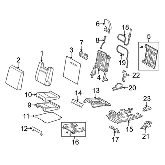 Lexus OE - Seats & Tracks - Third Row Seats (Right Side), (Base / Premium)