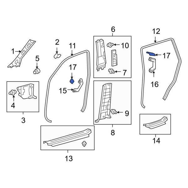 Interior Grab Bar Cap