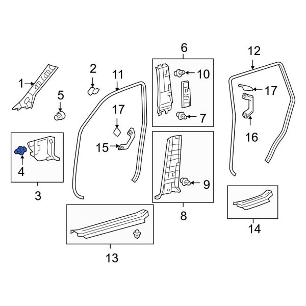 Kick Panel Retainer