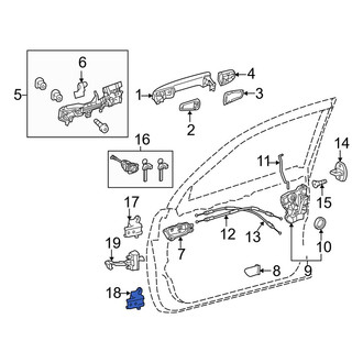 Lexus OE - Front Right Lower Door Hinge