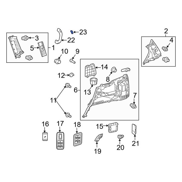 Interior Grab Bar Cap