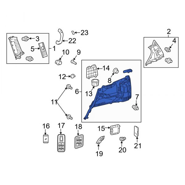 Interior Quarter Panel Trim Panel