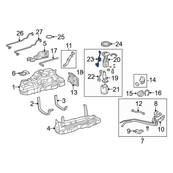 Fuel Sender and Hanger Assembly