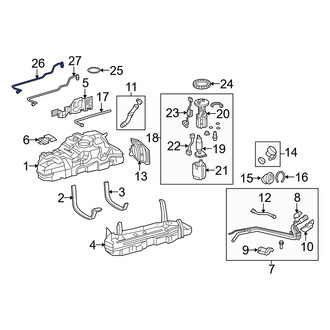 Lexus OE - Fuel Return Hose