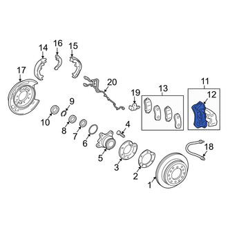 Lexus OE - Rear Right Disc Brake Caliper Bracket