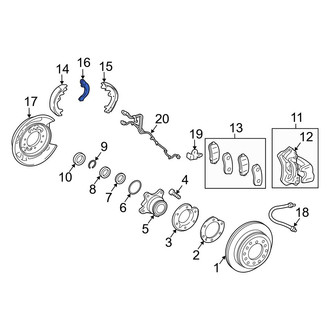 Lexus OE - Rear Right Parking Brake Lever
