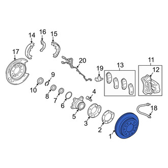Lexus OE - Rear Disc Brake Rotor