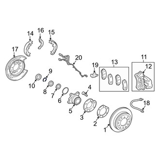 Lexus OE - Rear Wheel Bearing Snap Ring