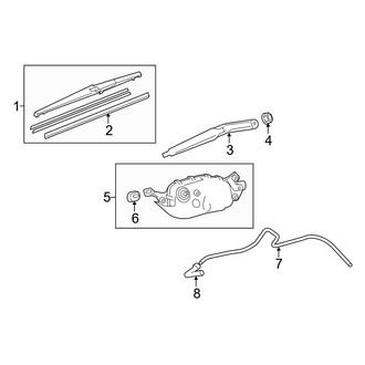 Lexus OE - Back Door - Wiper & Washer Components