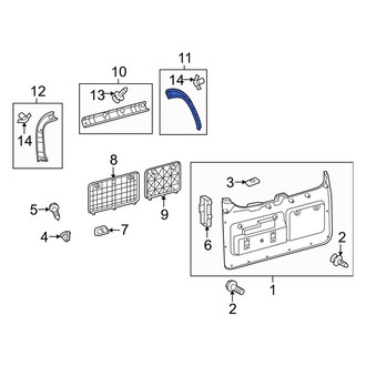 Lexus OE - Rear Right Door Window Molding