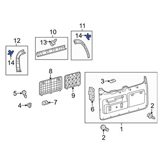 Lexus OE - Door Glass Sunshade Clip