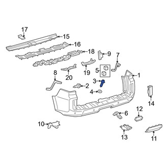 Lexus OE - Upper Bumper Cover Bolt