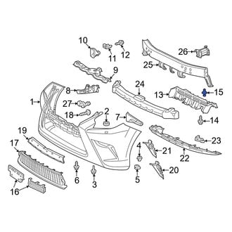 Lexus OE - Bumper Cover Spacer Panel Clip