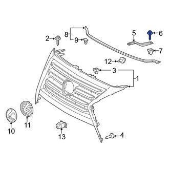 Lexus OE - Bumper Cover Support Rail Screw