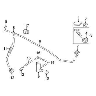 Lexus OE - Front Lamps - Washer Components