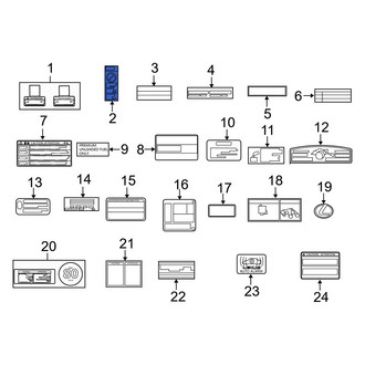 Lexus OE - Air Bag Information Label
