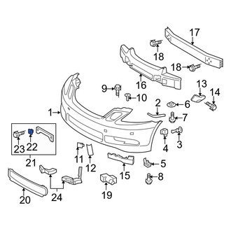 Lexus OE - Front License Plate Bracket Nut