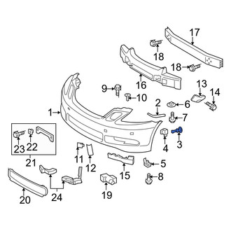 Lexus OE - Front Bumper Cover Retainer