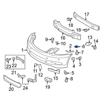 Lexus OE - Upper Bumper Cover Retainer